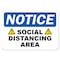 Signmission Coronavirus, Social Distancing Area, 10in X 7in Plastic, 7" H, 10" W, Social Distancing Area OS-NS-P-710-255972 - alternate 1